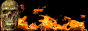 skull with fire